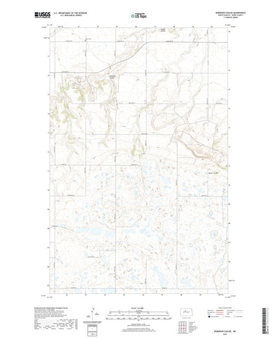 United States Geological Survey Robinson Coulee, ND (2020, 24000-Scale) digital map