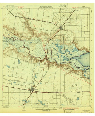 United States Geological Survey Robstown, TX (1925, 62500-Scale) digital map