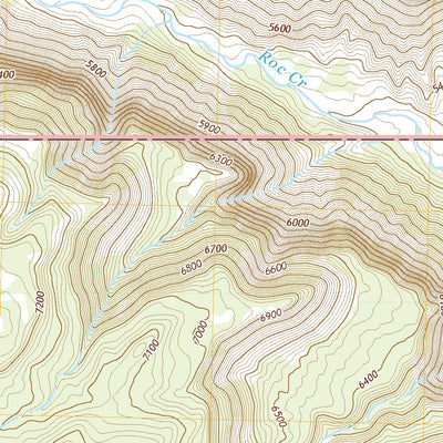 United States Geological Survey Roc Creek, CO (2022, 24000-Scale) digital map