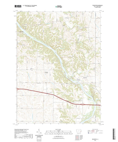 United States Geological Survey Rochester, IA (2022, 24000-Scale) digital map
