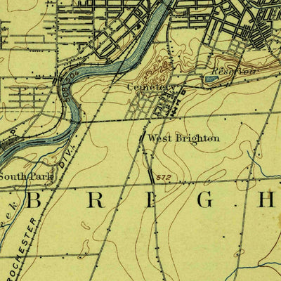 United States Geological Survey Rochester, NY (1898, 62500-Scale) digital map