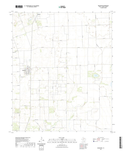United States Geological Survey Rochester, TX (2022, 24000-Scale) digital map