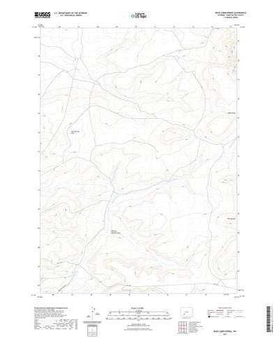 United States Geological Survey Rock Cabin Spring, WY (2021, 24000-Scale) digital map