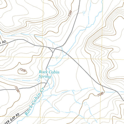 United States Geological Survey Rock Cabin Spring, WY (2021, 24000-Scale) digital map