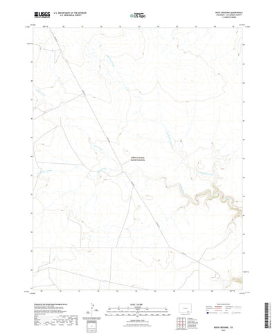United States Geological Survey Rock Crossing, CO (2022, 24000-Scale) digital map
