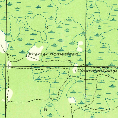 United States Geological Survey Rock SE, MI (1932, 31680-Scale) digital map