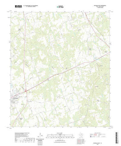 United States Geological Survey Rockdale East, TX (2022, 24000-Scale) digital map
