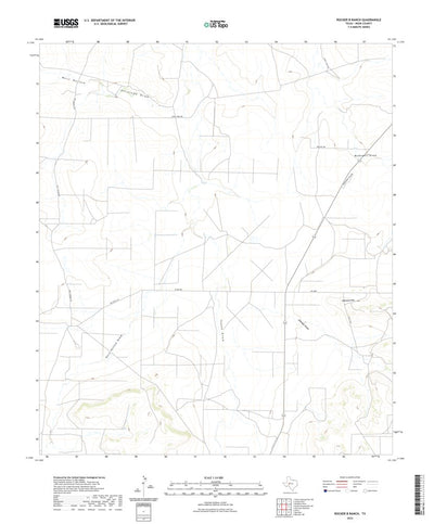United States Geological Survey Rocker B Ranch, TX (2022, 24000-Scale) digital map