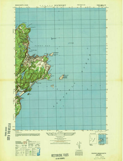 United States Geological Survey Rockport, MA (1947, 25000-Scale) digital map