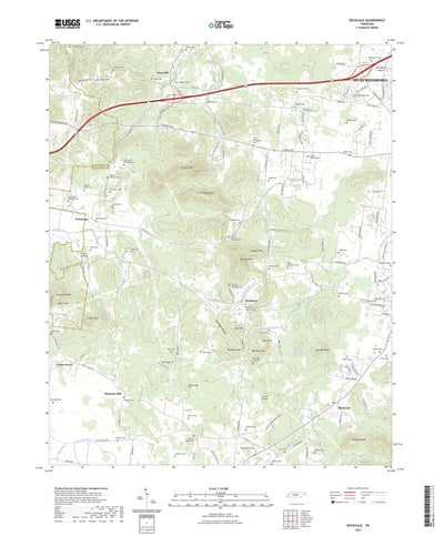 United States Geological Survey Rockvale, TN (2022, 24000-Scale) digital map