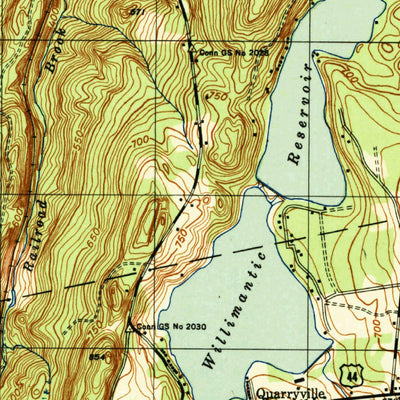 United States Geological Survey Rockville, CT (1944, 31680-Scale) digital map
