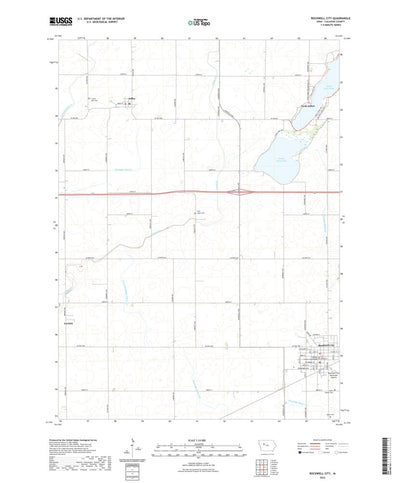 United States Geological Survey Rockwell City, IA (2022, 24000-Scale) digital map