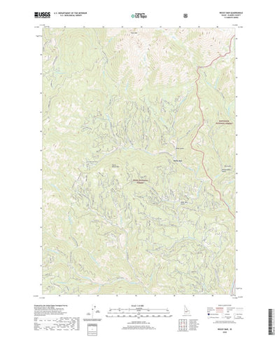 United States Geological Survey Rocky Bar, ID (2020, 24000-Scale) digital map