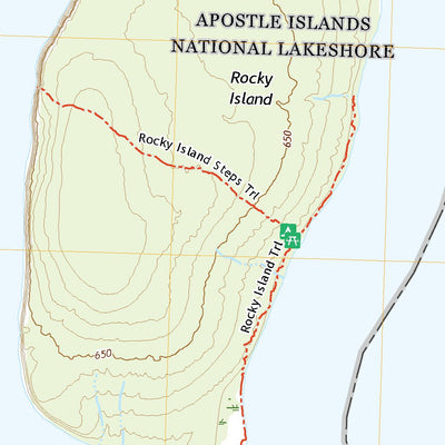 United States Geological Survey Rocky Island, WI (2022, 24000-Scale) digital map