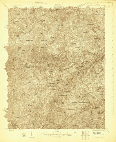 United States Geological Survey Rocky Mount, VA (1925, 48000-Scale) digital map