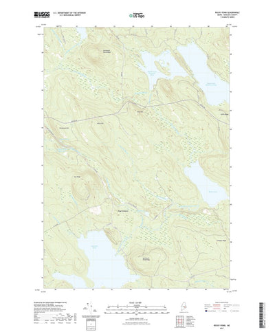 United States Geological Survey Rocky Pond, ME (2021, 24000-Scale) digital map