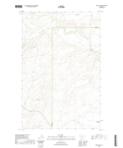 United States Geological Survey Rocky Ridge, MT (2020, 24000-Scale) digital map