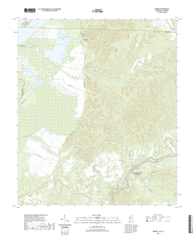 United States Geological Survey Rodney, MS (2020, 24000-Scale) digital map