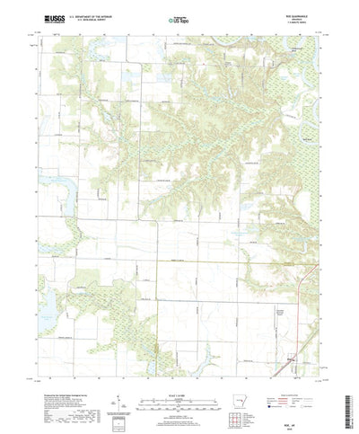 United States Geological Survey Roe, AR (2020, 24000-Scale) digital map