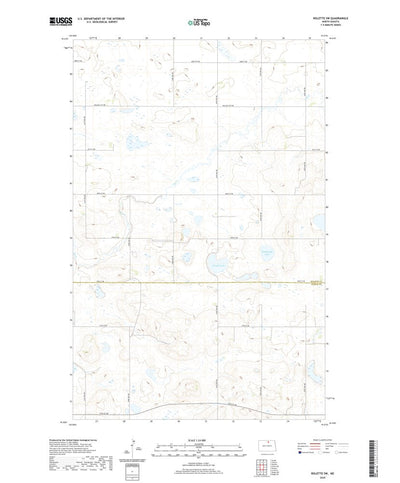 United States Geological Survey Rolette SW, ND (2020, 24000-Scale) digital map