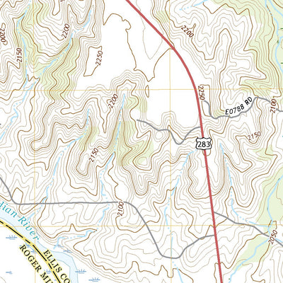United States Geological Survey Roll NW, OK (2022, 24000-Scale) digital map