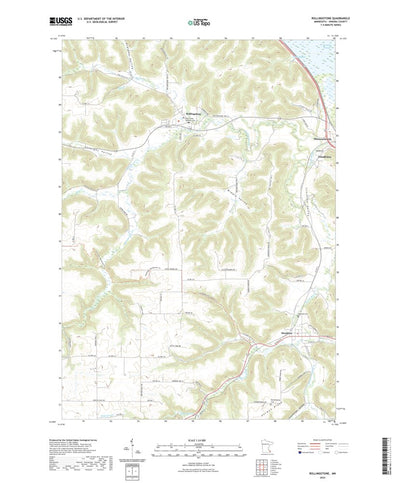 United States Geological Survey Rollingstone, MN (2022, 24000-Scale) digital map