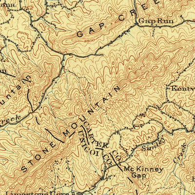 United States Geological Survey Room Mountain, TN-NC (1904, 125000-Scale) digital map