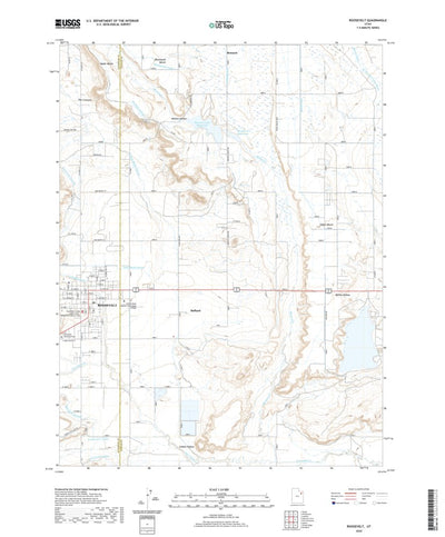 United States Geological Survey Roosevelt, UT (2020, 24000-Scale) digital map