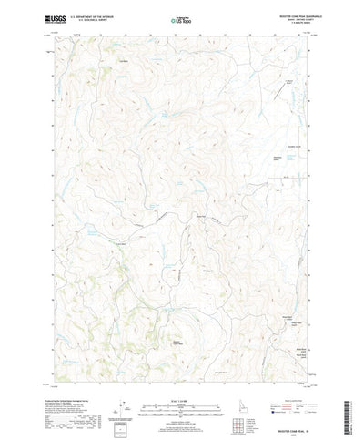 United States Geological Survey Rooster Comb Peak, ID (2020, 24000-Scale) digital map