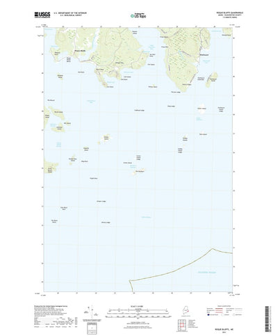 United States Geological Survey Roque Bluffs, ME (2021, 24000-Scale) digital map
