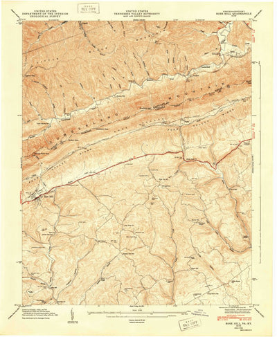 United States Geological Survey Rose Hill, VA-KY (1948, 24000-Scale) digital map