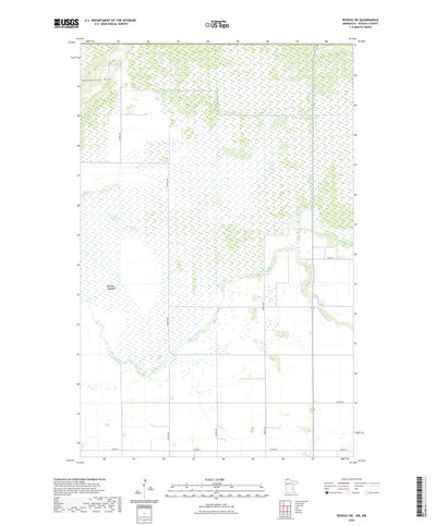 United States Geological Survey Roseau NE, MN (2022, 24000-Scale) digital map