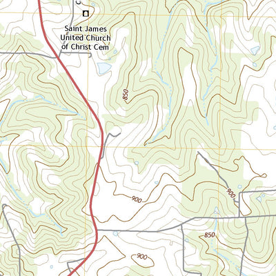 United States Geological Survey Rosebud, MO (2021, 24000-Scale) digital map
