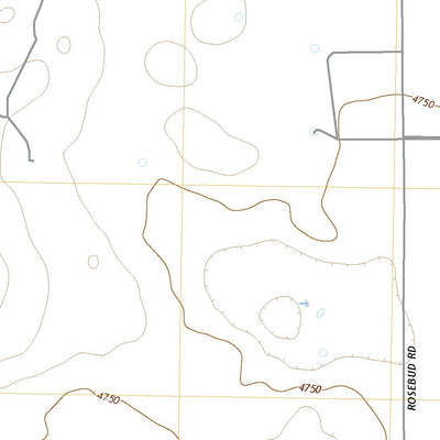 United States Geological Survey Rosebud, NM (2020, 24000-Scale) digital map