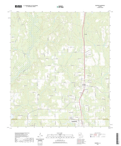 United States Geological Survey Rosepine, LA (2020, 24000-Scale) digital map