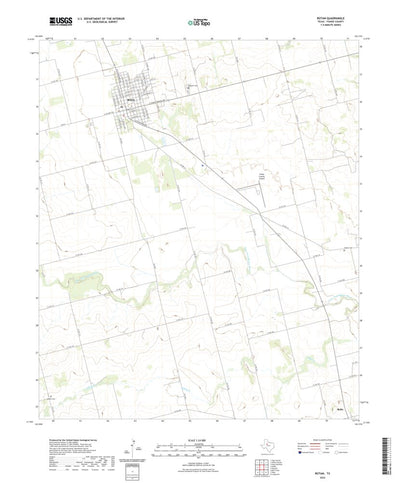 United States Geological Survey Rotan, TX (2022, 24000-Scale) digital map