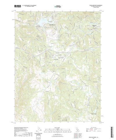 United States Geological Survey Rough And Ready, CA (2021, 24000-Scale) digital map