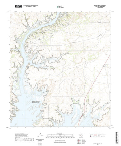 United States Geological Survey Rough Canyon, TX (2022, 24000-Scale) digital map