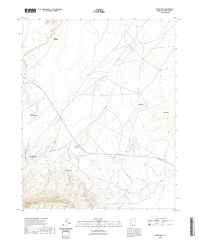 United States Geological Survey Rough Rock, AZ (2021, 24000-Scale) digital map