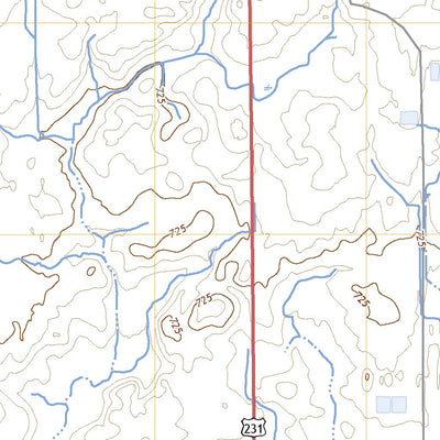 United States Geological Survey Round Grove, IN (2022, 24000-Scale) digital map