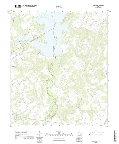 United States Geological Survey Round Prairie, TX (2022, 24000-Scale) digital map