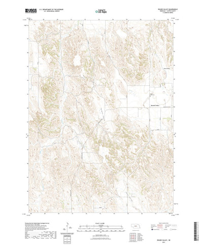 United States Geological Survey Round Valley, NE (2021, 24000-Scale) digital map