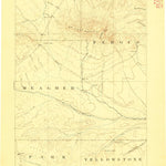 United States Geological Survey Roundup W, MT (1893, 250000-Scale) digital map