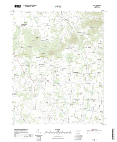 United States Geological Survey Rover, TN (2022, 24000-Scale) digital map