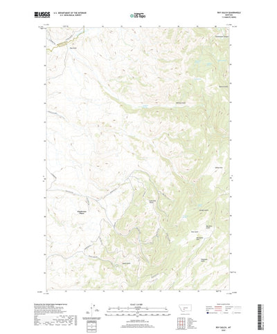 United States Geological Survey Roy Gulch, MT (2020, 24000-Scale) digital map