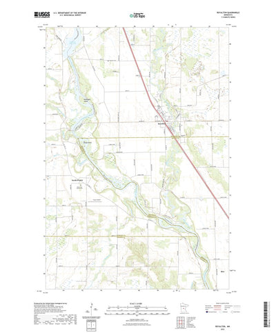United States Geological Survey Royalton, MN (2022, 24000-Scale) digital map