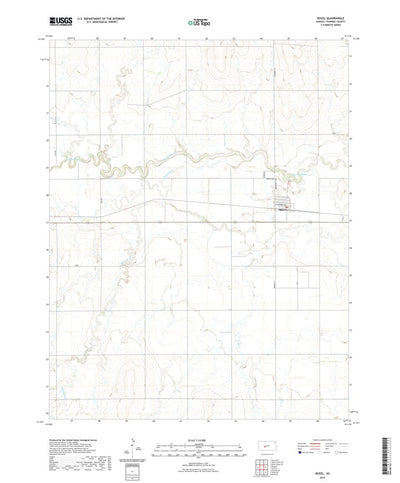 United States Geological Survey Rozel, KS (2022, 24000-Scale) digital map