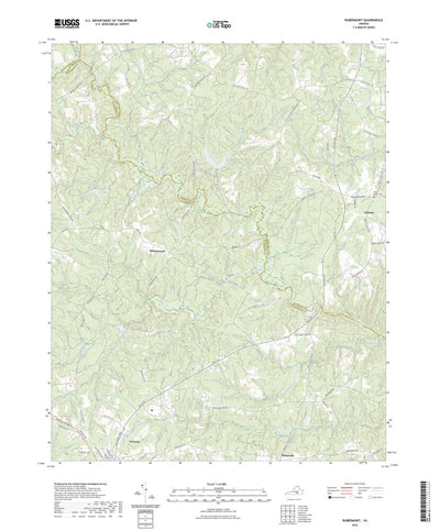 United States Geological Survey Rubermont, VA (2022, 24000-Scale) digital map