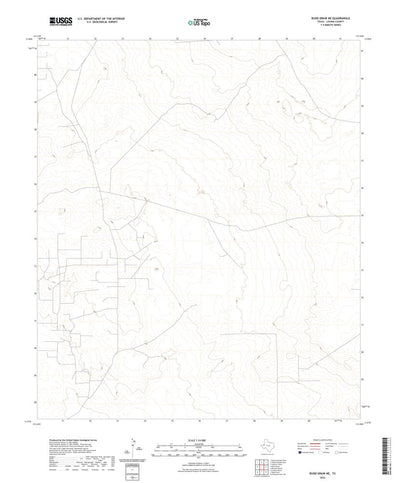 United States Geological Survey Rudd Draw NE, TX (2022, 24000-Scale) digital map