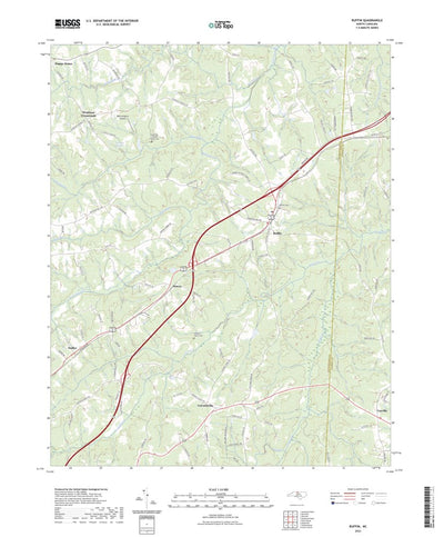 United States Geological Survey Ruffin, NC (2022, 24000-Scale) digital map